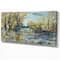 Designart - Rocky River in the Forest - Landscapes Painting Print on Wrapped Canvas